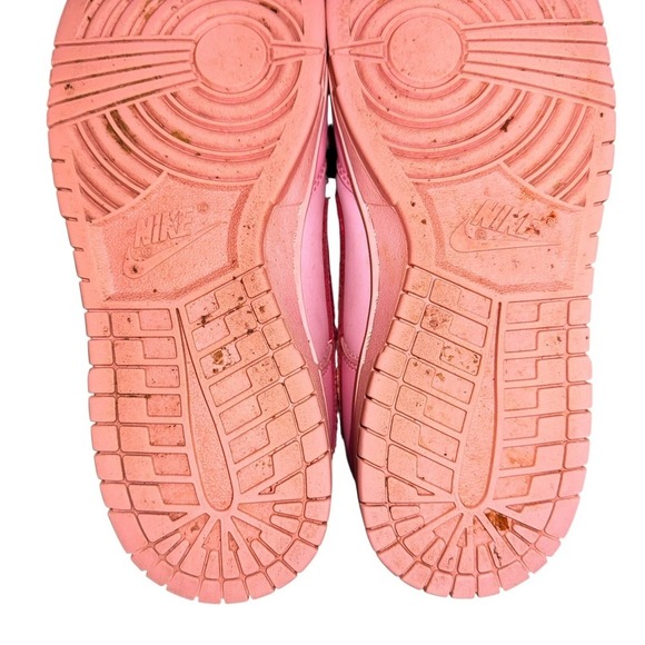 Nike Dunk Low Womens 8 Pre-Owned Barbie Triple Pink Sneakers DH9765-600 Leather - Picture 14 of 14